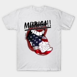 OTE Murica diamond mouth"No Out" T-Shirt